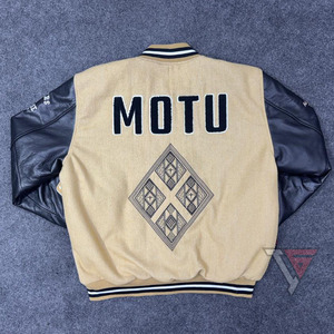 <b>Men</b> Winter Fashionable Reversible Baseball <b>Bomber</b> <b>Varsity</b> <b>Jacket</b> Wool Fabric Wool Canvas Button Closure Custom Wholesale <b>Jacket</b> - Product Image 2