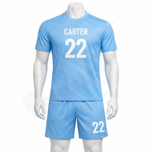 Uniformes de Fútbol Personalizados al Por Mayor, Transpirables, de Secado Rápido, con Malla, MOQ Bajo, Ropa Deportiva de Fábrica - Product Image 1