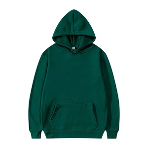 Light Blue Unisex Hooded Sweatshirt Solid Color Casual Winter Wear Boxy Fit Knitted French Terry Pocket Design Oversized - Product Image 5