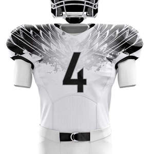 Factory Wholesale American Football Uniform Custom Team Name American Football Uniform Polyester Fabric Sportswear For Men - Product Image 2