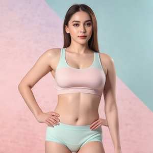 Vêtements en gros du Bangladesh, ensemble soutien-gorge et culotte assortis pas cher, ensemble soutien-gorge et culotte rose en gros du Bangladesh - Product Image 4