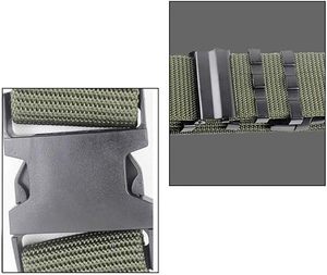 เข็มขัดยุทธวิธีสำหรับผู้ชาย หัวเข็มขัดพลาสติกแบบปลดเร็ว เข็มขัดเอวไนลอนปรับได้สำหรับกางเกงยีนส์ - Product Image 5