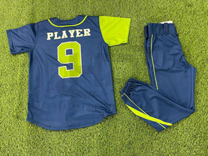 New Design Customizable <b>Baseball</b> Sportswear Breathable Quick Dry 100% Polyester Uniforms Custom Logo Crew Neck Low Price <b>Sets</b> - Product Image 3