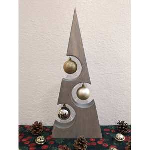 Árbol de Navidad Artesanal de Madera y MDF para Decoración Festiva de Mesa - Product Image 1