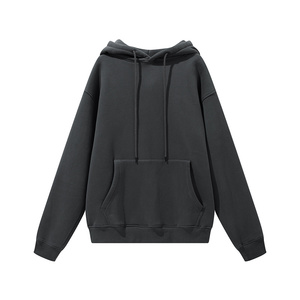 ZODF nouveau hiver hommes basique épais polaire 345gsm sweats à capuche décontracté ample Hip Hop unisexe sweat à capuche pulls survêtements HY0010 - Product Image 5