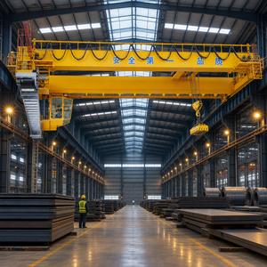 Grue à double poutre EOT 160 tonnes 320 tonnes pour l'entretien des équipements d'usine d'engrais avec commande par bouton poussoir suspendu - Product Image 1