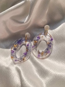 Boucles d'oreilles pendantes en résine multicolores de qualité supérieure pour femmes, bijoux de mode pour fêtes et mariages - Product Image 6