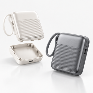One-Stop Custom ABS <b>Plastic</b> Power Bank <b>Enclosure</b> | Injection Molded IP Rated Electronic Housing Custom Surface Finish OEM ODM - Product Image 1