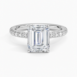 BOJ <b>Ring</b> 093 <b>Emerald</b> Cut 925 <b>Silver</b> Halo Stone Prong Setting Solitaire Diamond <b>Ring</b> 2ct D Color VVS1 Moissanite GRA Certified - Product Image 1