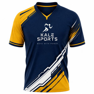 Maillot de football unisexe de qualité supérieure 100% polyester, design personnalisé par sublimation, respirant, séchage rapide, écologique, imperméable - Product Image 3