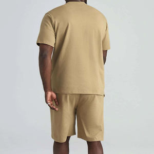 Conjunto Deportivo de Verano para Hombre, de Algodón, Transpirable, Ligero, Suave, de Manga Corta, para Gimnasio, Entrenamiento, Running y Uso Casual - Product Image 4