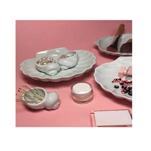 Best Made White Marble Shell Shape Plate In Different Colors And Prices