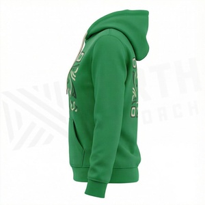 Sweat-shirts à capuche oversize pour femmes en molleton de coton premium, motif uni, pour la saison automne-hiver - Product Image 3