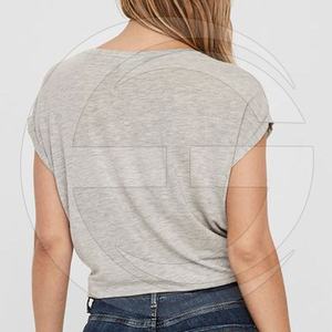 T-shirt décontracté pour femme à manches longues, prix bas, populaire, écologique, respirant, motif uni, personnalisable - Product Image 3