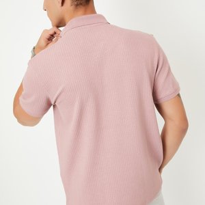 Polo décontracté en tricot pour homme, respirant, 100 % coton, impression personnalisée, ODM, haut confortable pour l'été - Product Image 1