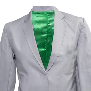 AKA Classic Grey – Costume de Mariage Homme Coupe Droite, Blazer de Smoking Brillant, Veste de Cérémonie Formelle d'Affaires avec Fermeture Éclair, Luxe et Élégance pour Gentleman - Product Image 6