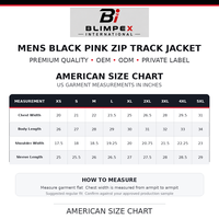 Veste bomber d'hiver noire et rose pour homme BLIMPEX INTERNATIONAL, coupe sportive, coupe-vent, col montant, coupe régulière, polyester, logo sur le devant