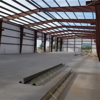 QCF070 Bâtiment à structure métallique pour ferme, jardin, garage, entrepôt, atelier, hangar, abri de stationnement préfabriqué