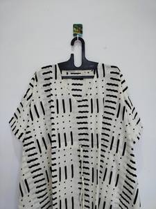 Robe kaftan indienne en coton faite à la main, paréo de plage, coupe décontractée, style bohème - Product Image 2