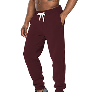 Pantalon de jogging épais en molleton pour homme avec logo personnalisé, coton lourd, coupe décontractée, fournisseur OEM ODM - Product Image 5