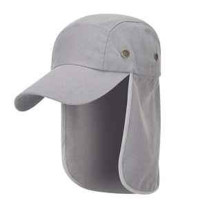 Casquette de protection solaire d'été pour hommes, avec couvre-visage et cou, respirante, légère, pour la pêche en plein air, la randonnée, chapeau de protection UV - Product Image 1