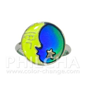 Fashion Children Kids Jewelry Adjustable Glow-in-dark Changing Color <b>Mood</b> <b>Rings</b> - Product Image 2