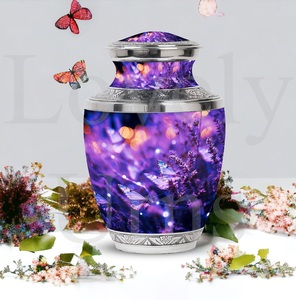 Purple butterfly adult cremation urn funeral <b>ashes</b> urn <b>for</b> men and women memorial <b>keepsake</b> decorative tribute - Product Image 3