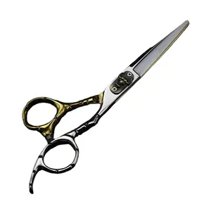 440c steel 6 inch Bull head hair cutting scissors haircut thinning barber cut shears hairdressing Japan scissors