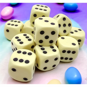 Lot de dés à six faces en acrylique colorés personnalisés en gros, dés de jeu D6 en résine opaque pour jeux de société, casino, fêtes de famille - Product Image 3
