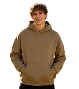 Sweats à capuche pour hommes, poids lourd 100% coton uni, avec logo personnalisé, pull à capuche personnalisé de haute qualité à prix bon marché - Product Image 5