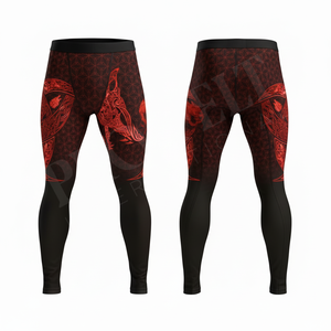 Leggings de compression respirants et extensibles pour hommes, design unique, taille haute, pour la course, la gym, le fitness et le yoga - Product Image 2