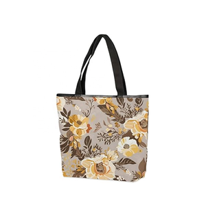 Sac fourre-tout XL de style bohème imprimé personnalisé de qualité supérieure toile écologique élégante avec chaînes à poignée automatique messager pour femmes - Product Image 1