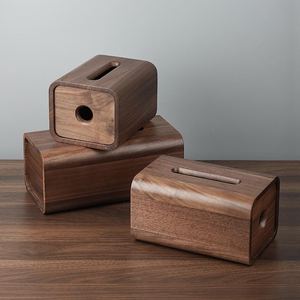 Custom Black Walnut Wood <b>Paper</b> <b>Tissue</b> Box Antique Art-Style Wooden Storage Wabi Sabi Car Home Decoration Fairy Gift Display UO - Product Image 6