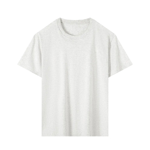 Camiseta Clásica de Cuello en V para Mujer, de Algodón Orgánico Suave, Corte Regular, Ligera, Blanca Lisa para Uso Diario - Product Image 1