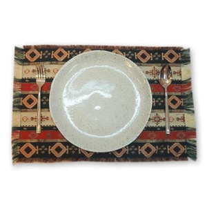 Light Luxury Solid Placemat Pure Cotton High Elastic Soft Touch Easy To Clean Heat-insulated Plate Bowl Pad <b>Table</b> Decoration - Product Image 5