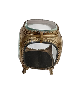 กล่องใส่เครื่องประดับโลหะทรงสี่เหลี่ยมผืนผ้าเคลือบเงินโบราณแบบปรับแต่งได้ กล่องโชว์ระดับไฮเอนด์ ตกแต่งอย่างหรูหราสำหรับจัดเก็บ KAMRAN - Product Image 6