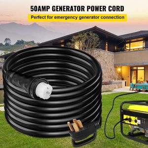 Cavo di prolunga per generatore da 30 piedi, 50 Amp, STW 6/3 + 8/1, 125V 250V, con connettore Twist Lock C N14 50P SS2 50R, corrente nominale 20A/50A - Product Image 3