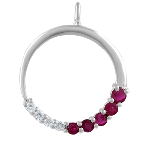 Colgante de Zafiro y Diamantes Múltiples en Plata de Ley 92.5 KLSP-50572 - Product Image 3