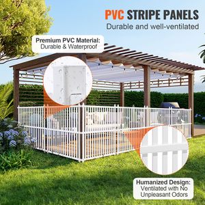 Pannelli per Recinzione in Vinile da 2,4 m per Copertura di Condizionatori, Bidoni della Spazzatura e Attrezzature da Piscina - Product Image 4