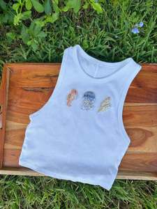 Chaleco de Verano para Mujer, Personalizado al por Mayor, de Algodón, Bordado con Cuentas, Cuello en U, Sin Mangas, Hecho a Mano por MULTI CRAFT - Product Image 5
