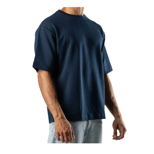 T-shirts Boxy Oversize Homme Personnalisés de Haute Qualité Nouvelle Collection Fitness Col Rond Décontracté 100% Coton Séchage Rapide Respirant Manches Courtes - Product Image 5
