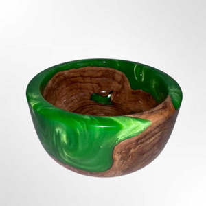 Tazón de Resina de Madera Ecológico para Servir Alimentos, Diseño Moderno con Incrustaciones Púrpuras, Hecho a Mano, para Regalo, Decoración de Mesa, Ensaladas, Bodas - Product Image 4