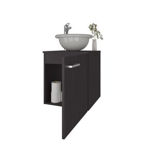 Mobile Bagno Integrato in Wengue con Lavabo e Rubinetto - Collezione Premium - Product Image 6