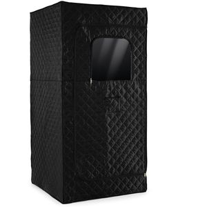 Tenda Sauna Domestica Nera Extra Large con Montaggio Senza Attrezzi, Sedia Pieghevole, Vapore a 360 Gradi, Capacità 220 libbre - Product Image 2