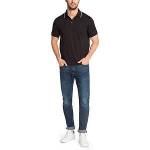 Camisetas Polo Casuales de Talla Grande para Hombre, Nuevo Diseño en Venta, Logotipo Personalizado, Color Sólido, Transpirable, Algodón de Alta Calidad - Product Image 3