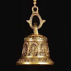Ensemble de clochettes décoratives suspendues en métal, clochettes de style carillon traditionnel pour l'entrée de la maison, le temple, la décoration intérieure et les cadeaux - Product Image 3