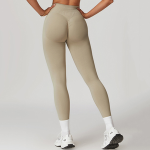 "Women's High Waist Seamless <b>Scrunch</b> <b>Leggings</b> Lightweight Quick Dry Yoga Fitness Workout Pants OEM ODM Wholesale" - Product Image 1