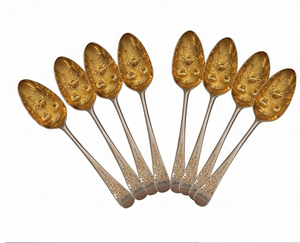 Premium <b>Gold</b> Plated Vintage Tea <b>Spoon</b> With Long Handle Mirror Polish Durable Metal Design Perfect for Tabletop And Kitchenware - Product Image 3