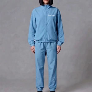 Conjunto Deportivo de 2 Piezas para Mujer, Personalizado OEM, Chaqueta Cortavientos Informal, Ligero, de Spandex/Algodón, Transpirable, con Malla Sólida - Product Image 1