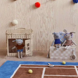 Cesta de Almacenamiento de Juguetes para Niños con Forma de Casa, Linda Cesta de Mimbre Tejida a Mano para Ropa y Lavandería, Muebles para Guardería al por Mayor - Product Image 2